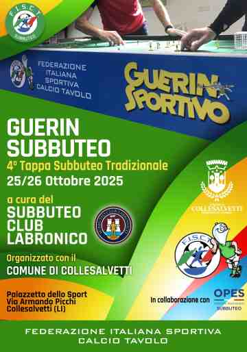 Collesalvetti: sabato e domenica appuntamento con il Guerin Subbuteo