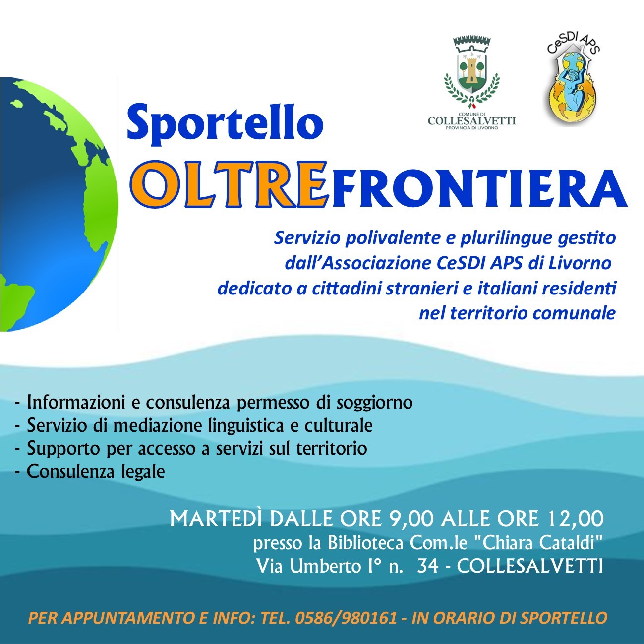 Sportello Oltrefrontiera - orari di apertura