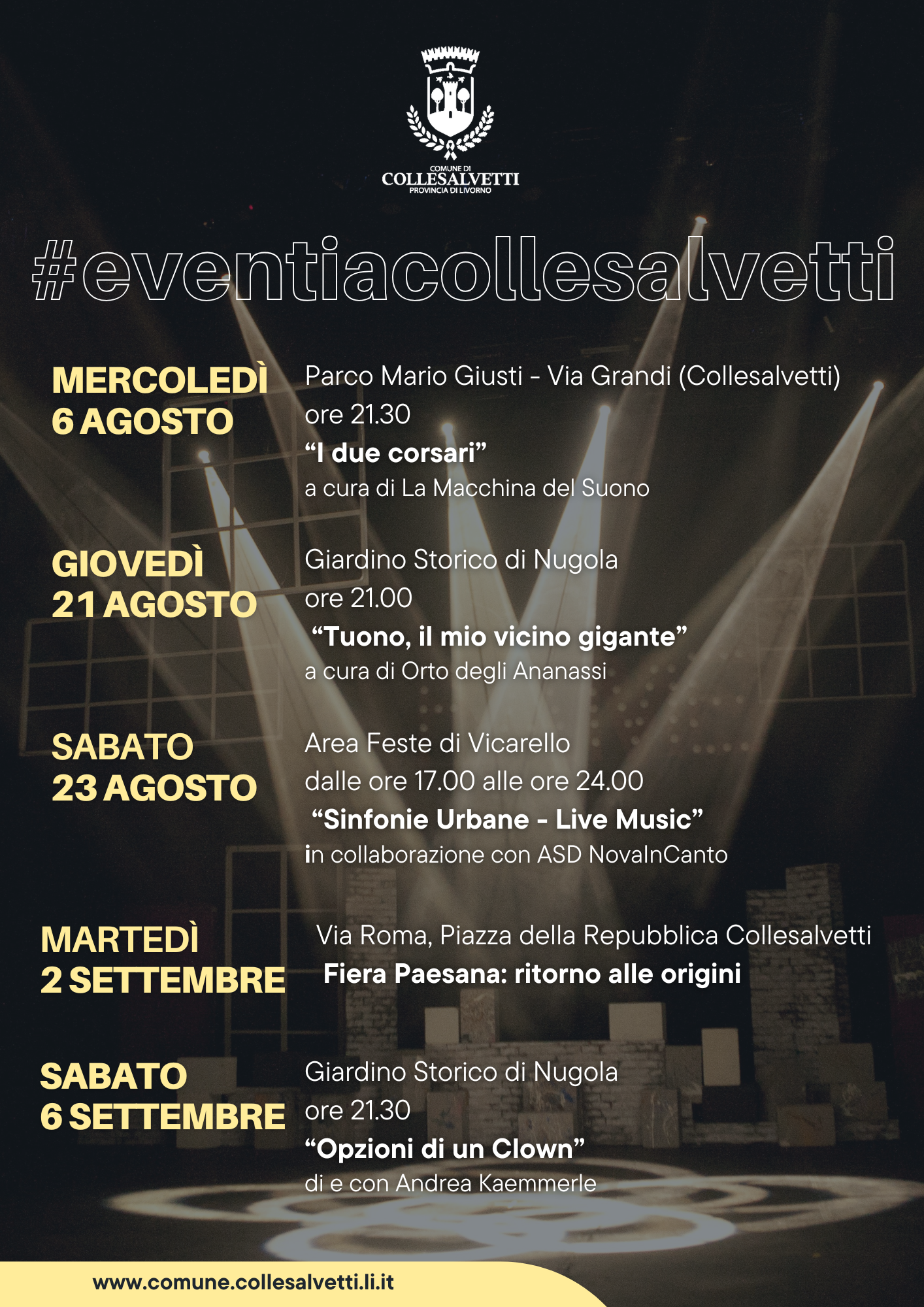 #eventiacollesalvetti: cinque appuntamenti tra musica, teatro e antiche tradizioni