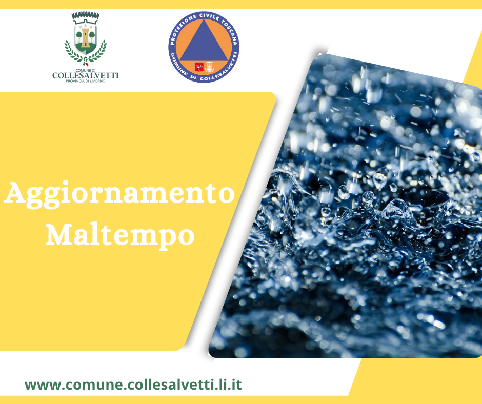 Codice Giallo: aggiornamento maltempo