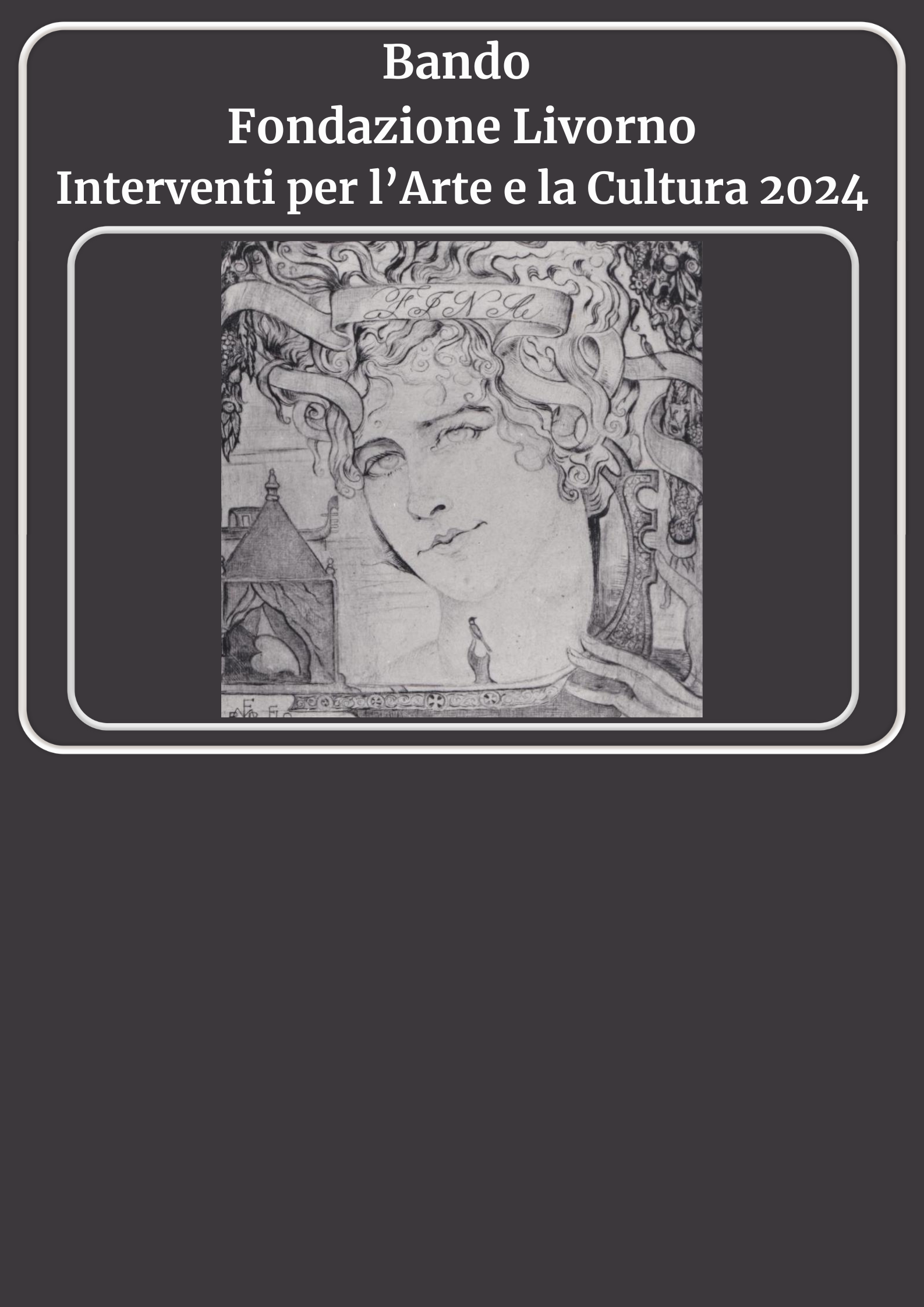 Bando Fondazione Livorno Interventi per l\'Arte e la Cultura 2024
