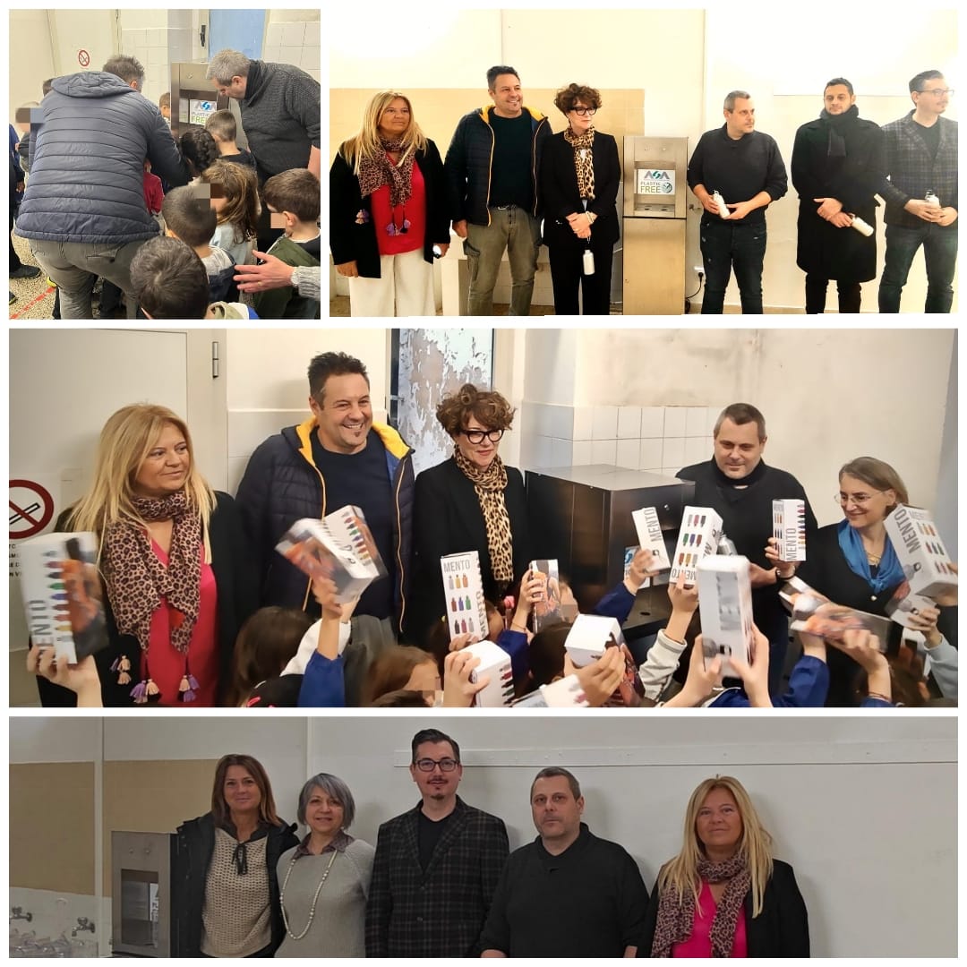 Inaugurate due fontanelle di qualit nelle Scuole Primarie Rodari e Sauro