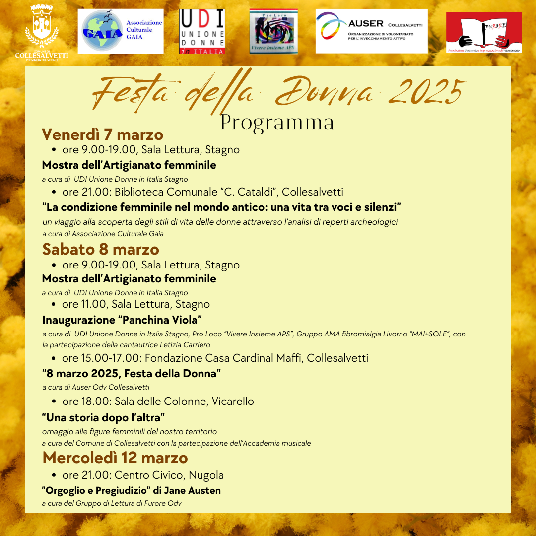 Festa della Donna 2025: tutti gli appuntamenti